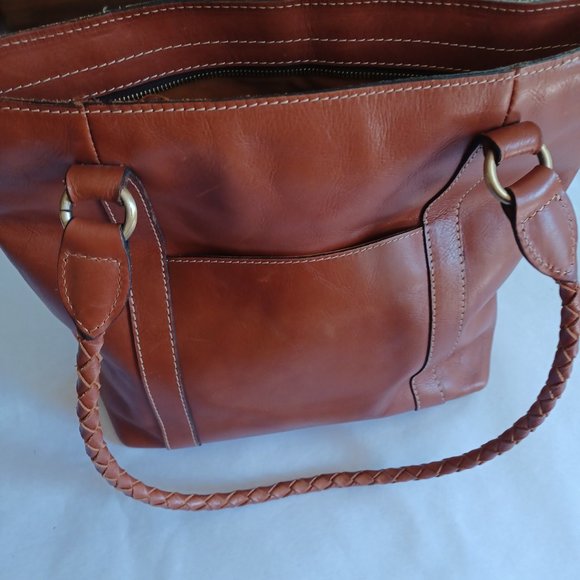 SOLD!--Patricia Nash Tropicana Summer, Cuban inspired Leather Bag - Picture 3 of 9